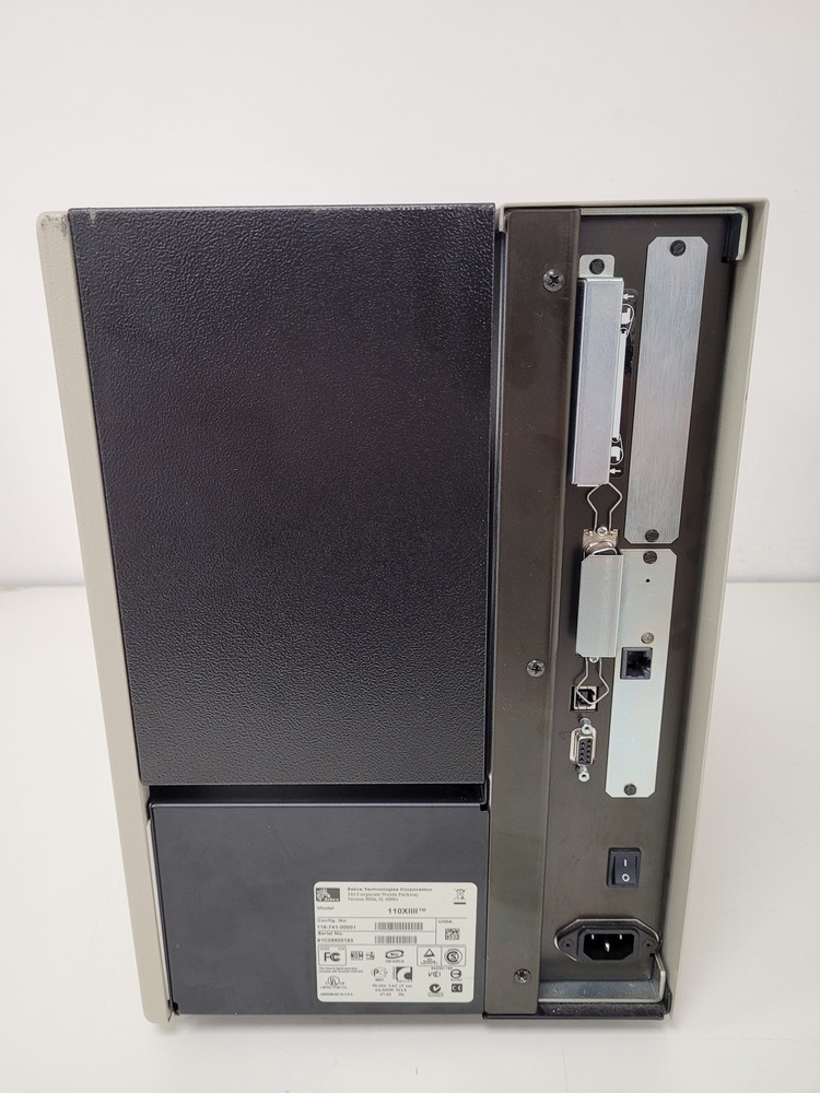 Zebra Model 110 XiIII Plus Thermal Label Printer Lab