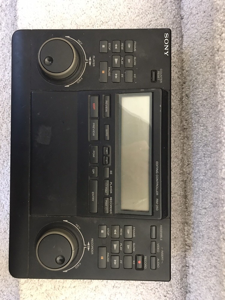 Vintage Sony RM-250 Video Editing Controller (untested/for parts)