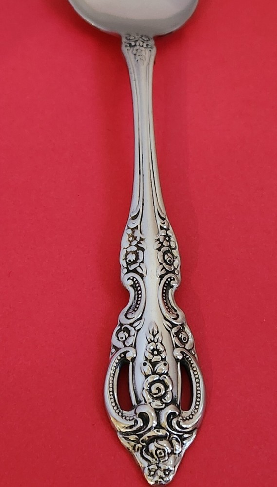 ONEIDA Stainless Steel RENOIR PEMBROOKE Solid Serving Spoon Flatware