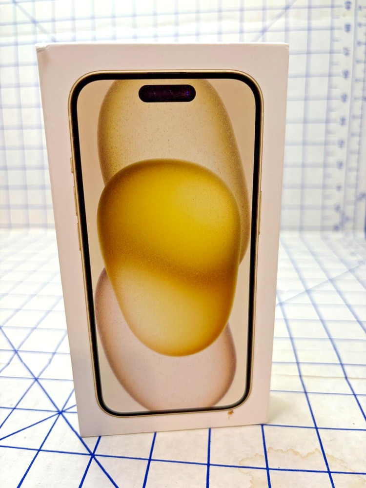 iPhone 15 Yellow 128gb Empty Box Only
