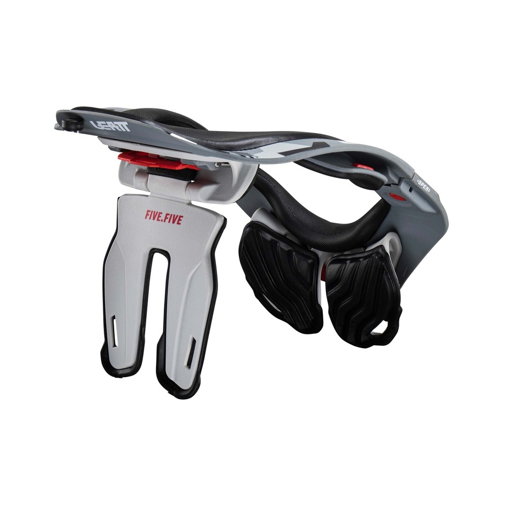 LEATT 5.5 Forge Motorcycle Neck Protector Grey Black CE Certified