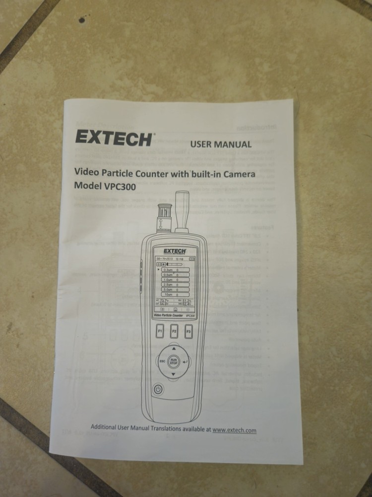 EXTECH Instruments Video Particle Counter