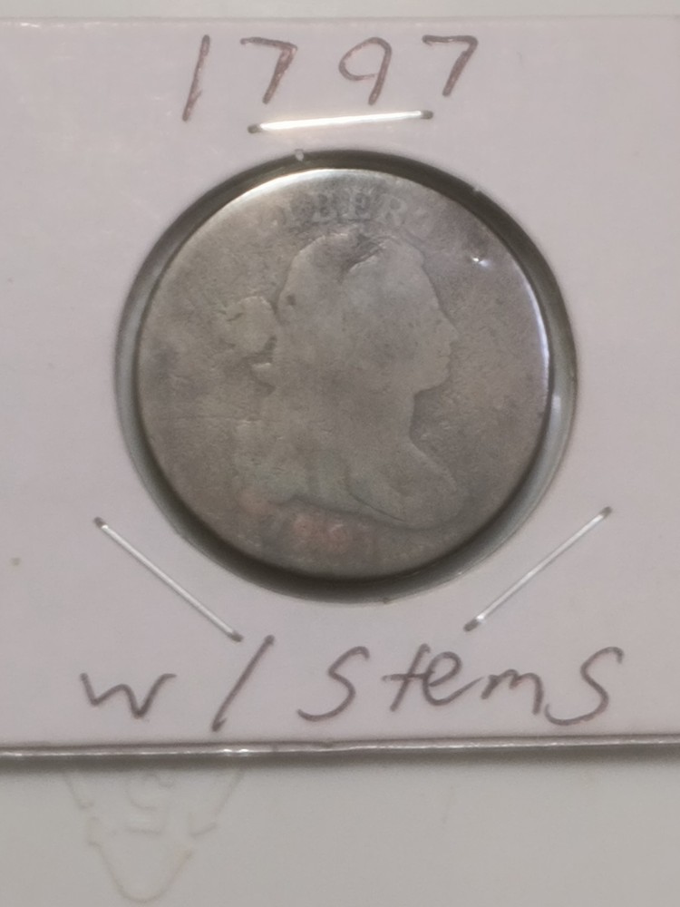 1797 Draped Bust Large Cent 1c Circulated In Good Condition