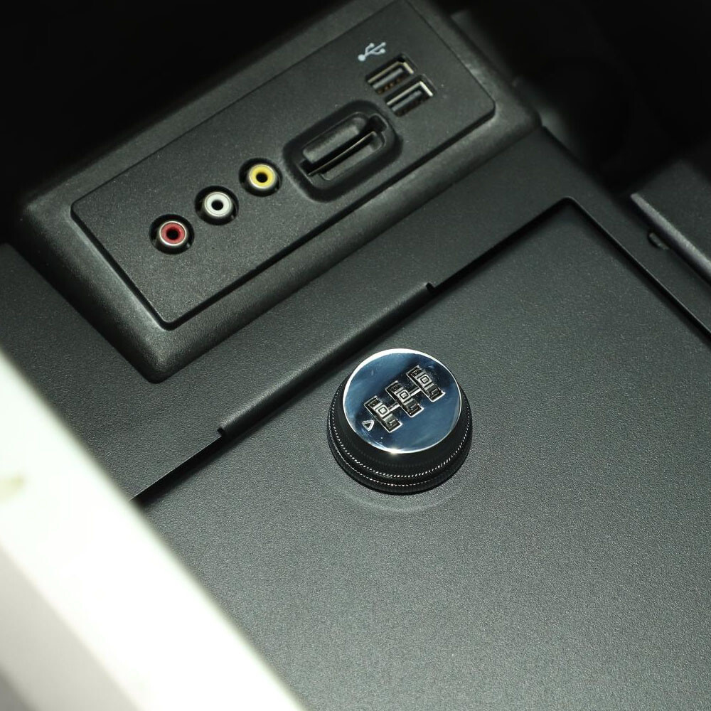 Console Armrest Insert Vault Safe Storage Box Password Lock For Ford F150 09-14