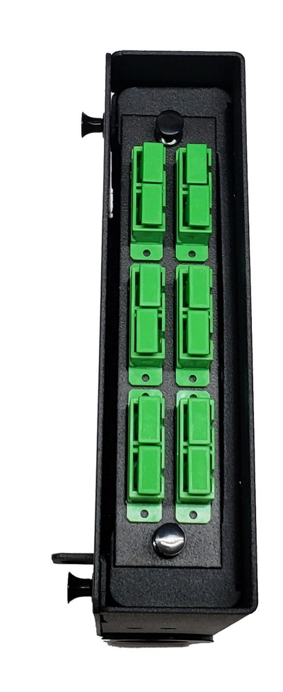 12 Fiber Wall Mount w/ 6 SC/APC Duplex Adapters, Patch Only Singlemode