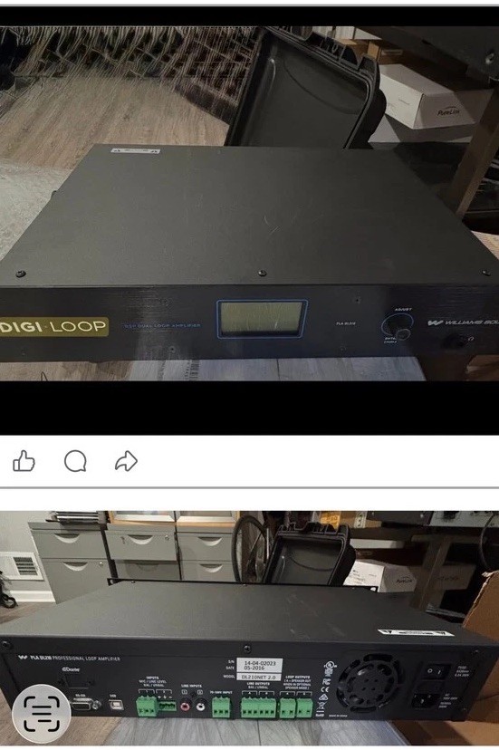 Williams AV Digi-Loop DL210-2.0 DSP Induction Loop Amp