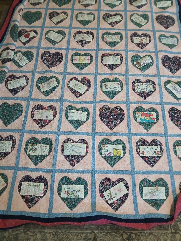 Hearts Quilt Full Sz.