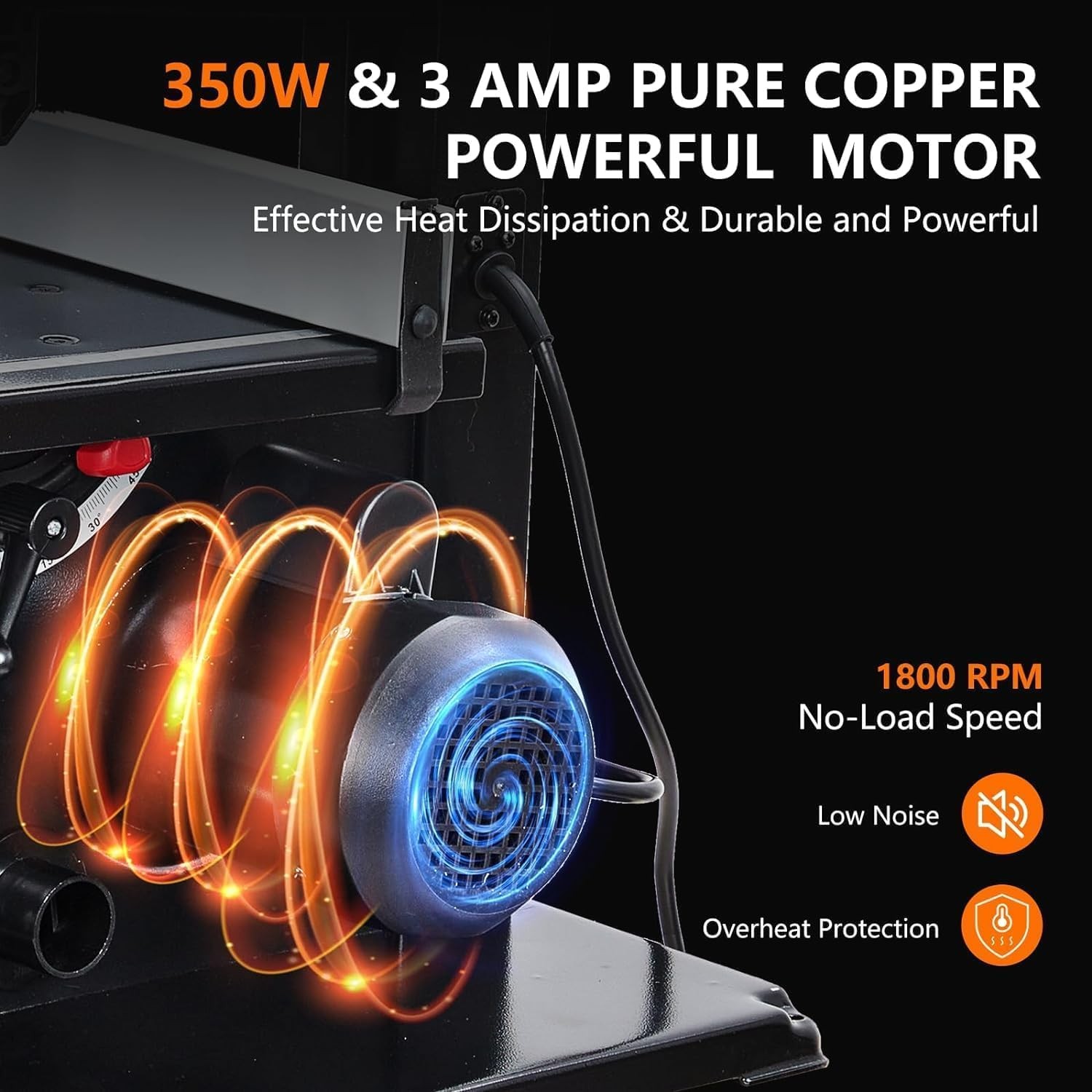 3-Amp & 8-Inch Bandsaw Saw For Cutting Wood with Fence and Miter Gauge 1800FPM