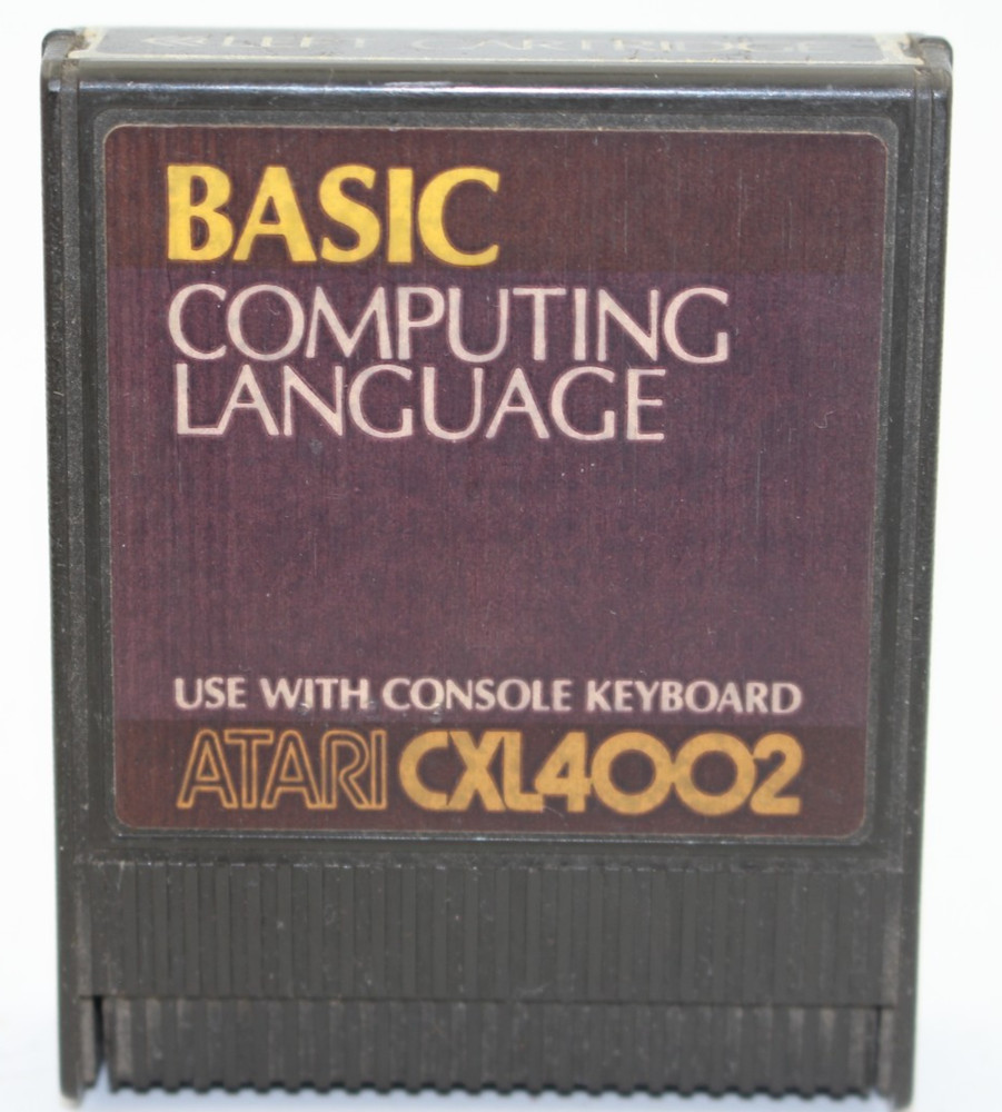 BASIC : Computing Language CXL4002 Original ATARI Computer Cartridge