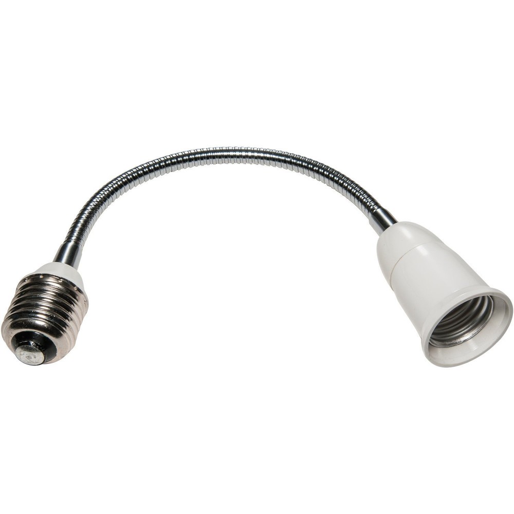 Flexible E26/E27 Medium Edison Screw Lamp Socket Extension Extender Adapter