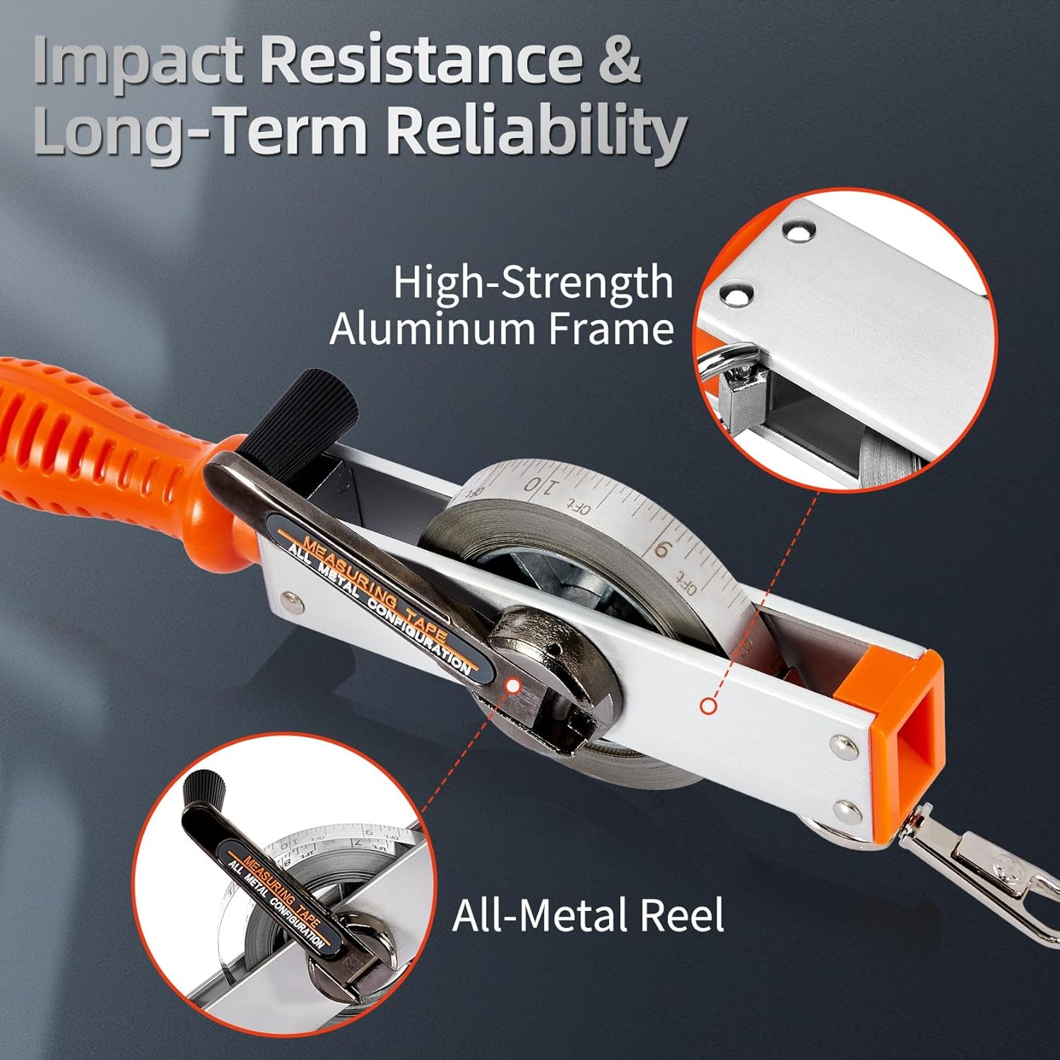 Oil Gauging Tape 33ft Stainless Steel Sounding Tape Measure for Oil Tanks