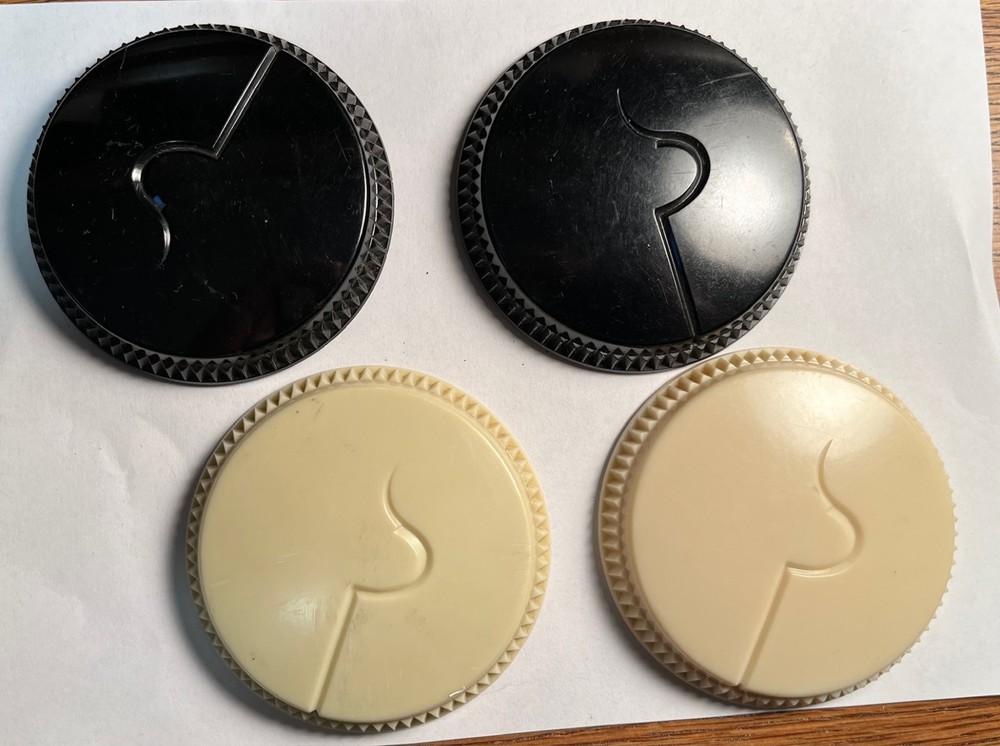 Vintage Superior Electric Large 3 in. Wall Box Dimmer Knobs (4)