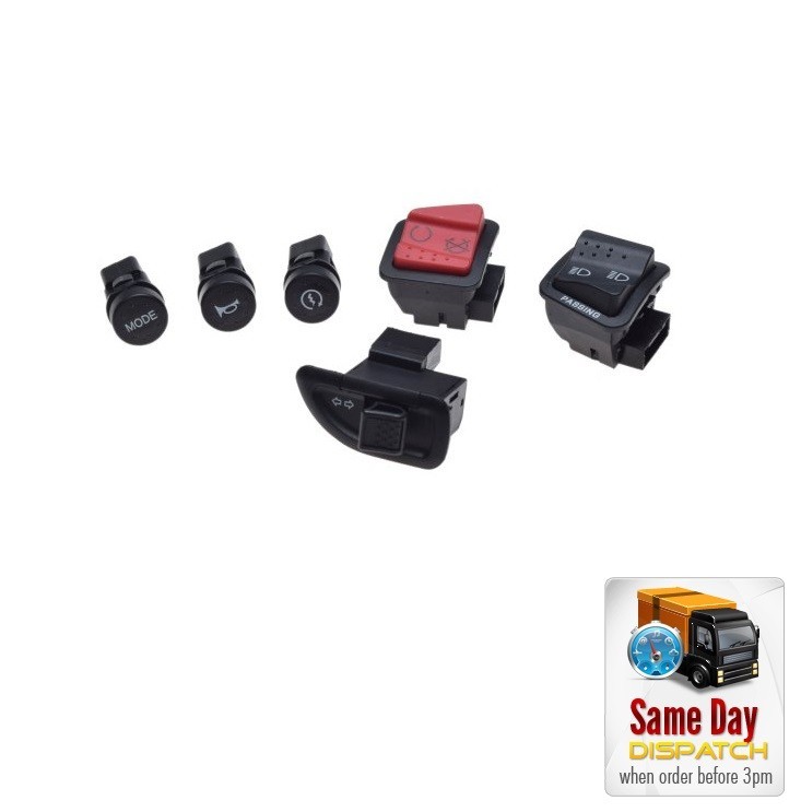 Piaggio MP3 125 250 300 400 500 Engine Stop Headlight Beam Indicator Switch Set