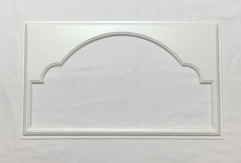 4 Amarr Cathedral Replacement Insert for Short Panel Amarr Garage Door White