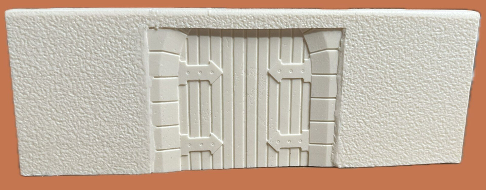 Compound Wall Main Gate and Doors 1/72 Scale (3pcs) Diorama, Gaming