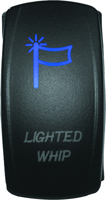 DragonFire Racing Lighted Switch Whip On/Off Blue