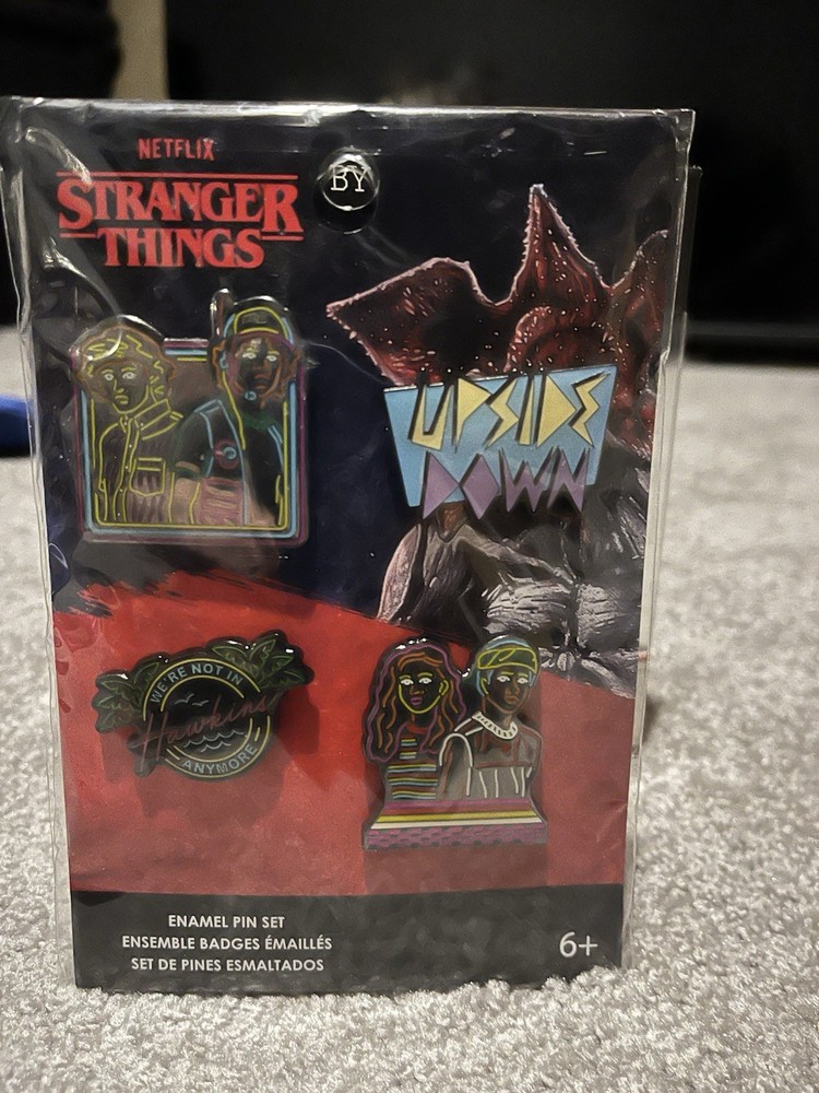 Stranger Things Backpack Bundle with Pin Set & Bonus Extras