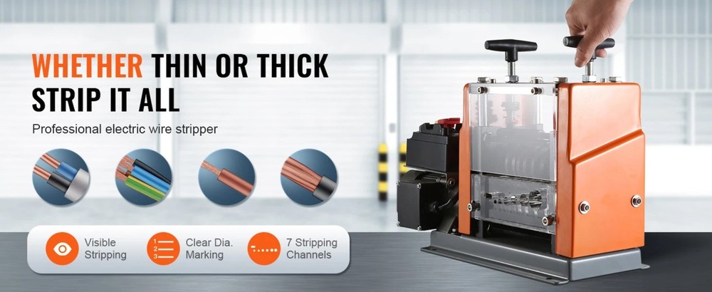 New Electric Multi-channel Wire Stripping Machine Waste Cable Stripping