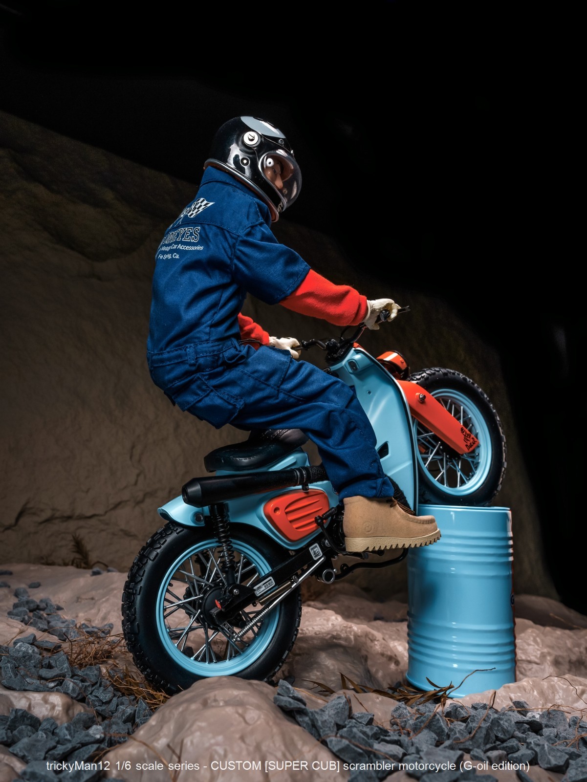 trickyMan12 1/6 [SUPER CUB] scrambler motorcycle CULF2