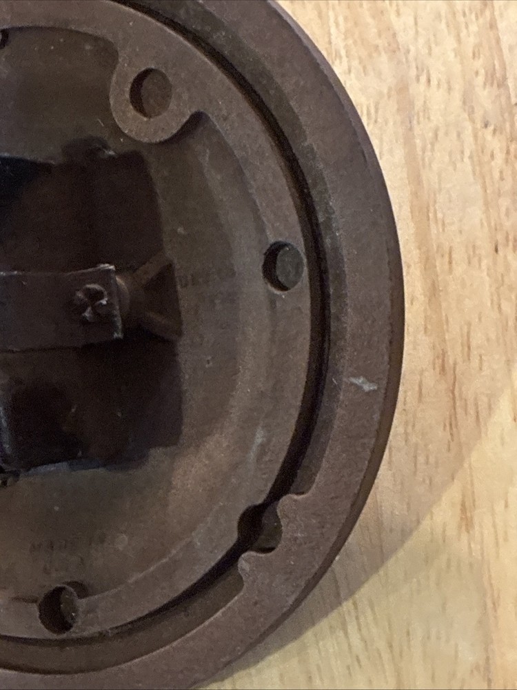 Vintage Circular Toggle Light Switch Bakelite 4" Brown