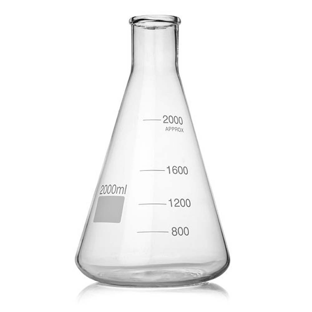 2000 ml Erlenmeyer Fermenter Flask