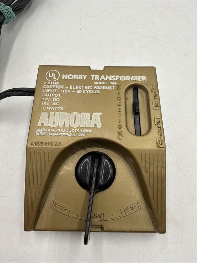 Vintage Aurora Hobby Transformer model 269 Untested
