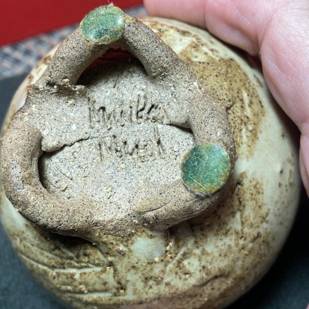 Incense Holder Unique Organic Hand-Formed Studio Pottery Signed