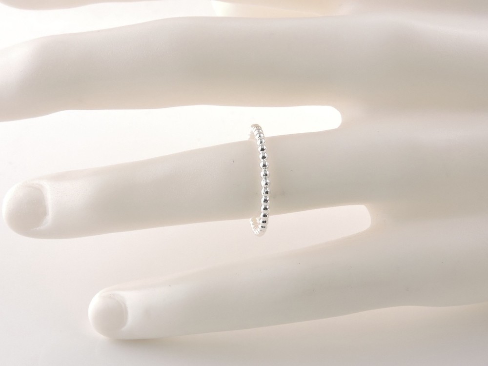 Sterling Silver Textured Stackable Ring - Free Gift Packaging