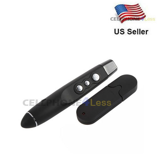 USB Wireless Red Laser Power Point Presentation RF Remote Controller - NEW