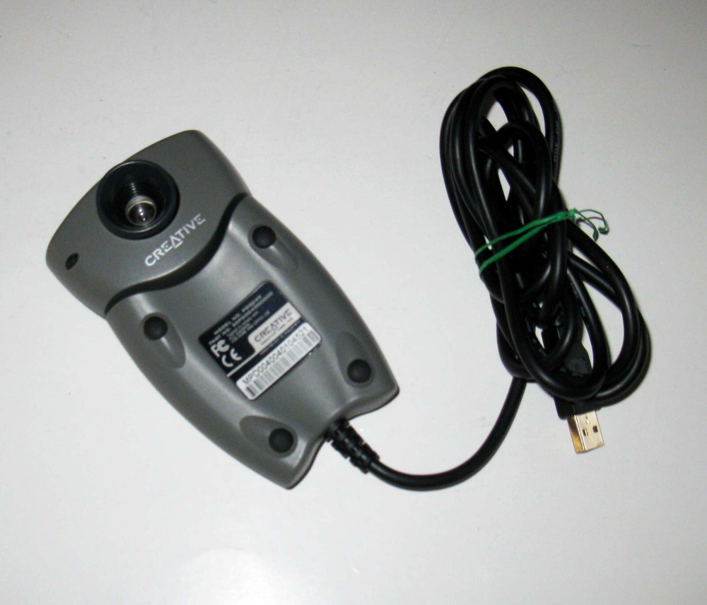 Creative Video Blaster USB Webcam PD0040 Gray Tested No Drivers Available Camera