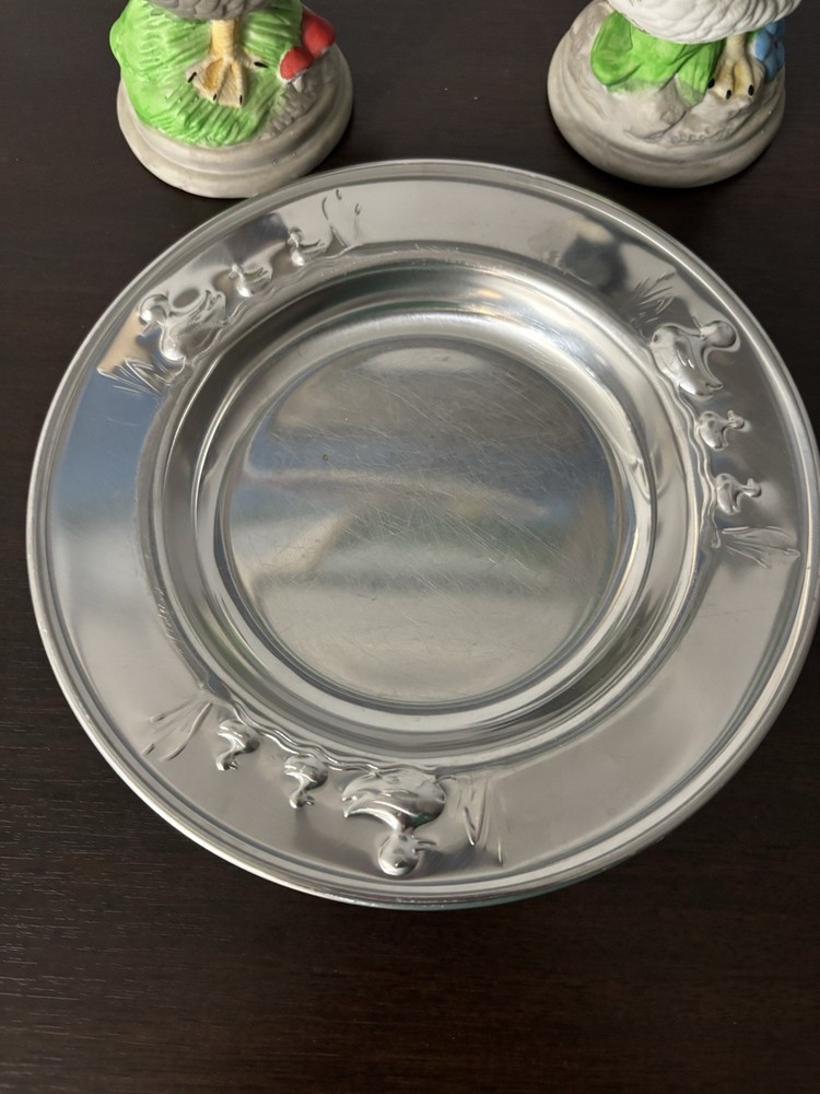 Vintage Denmark Silver Plated Duck Plate