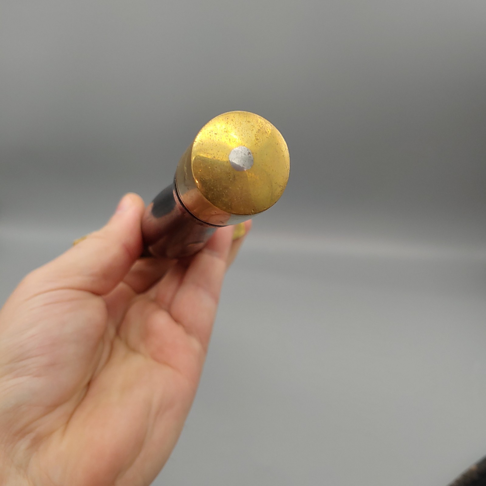 VTG Custom Arkansas Toothpick Knife Dagger w/ Sheath 19" walnut/brass handle 12"