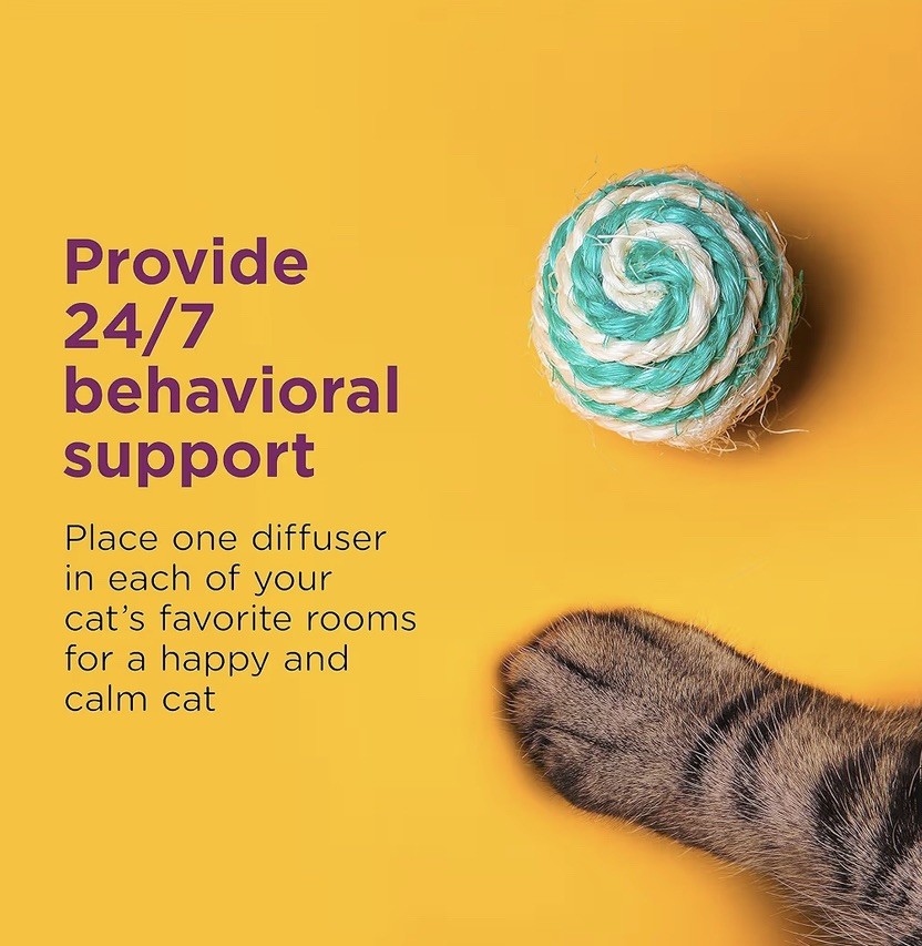 COMFORT ZONE 6 Pack Cat Calming Diffuser Refills; 30-day Refills; Pheromones