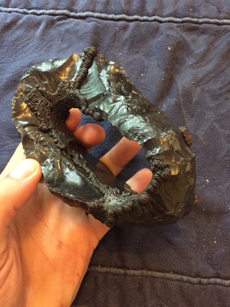 Möbius Strip, Obsidian And Copper