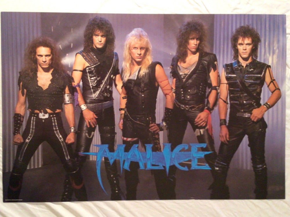 Malice 1980s Poster Personalities Gaithersburg Maryland