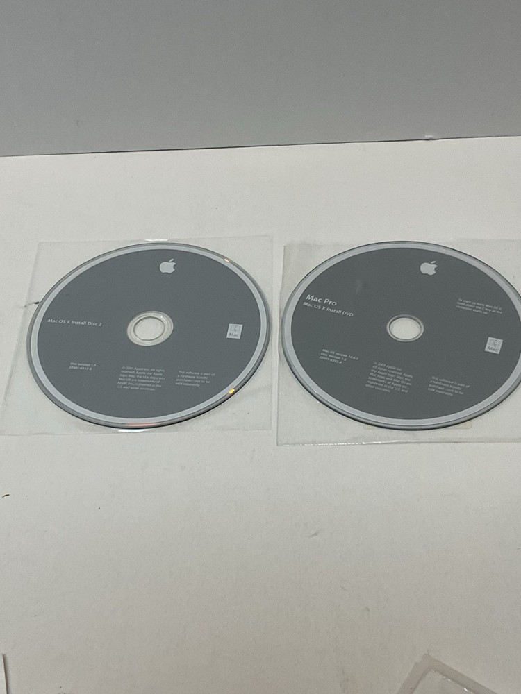 Mac Pro OS X Install Disc 1 & 2 Version 10.6.2 OEM