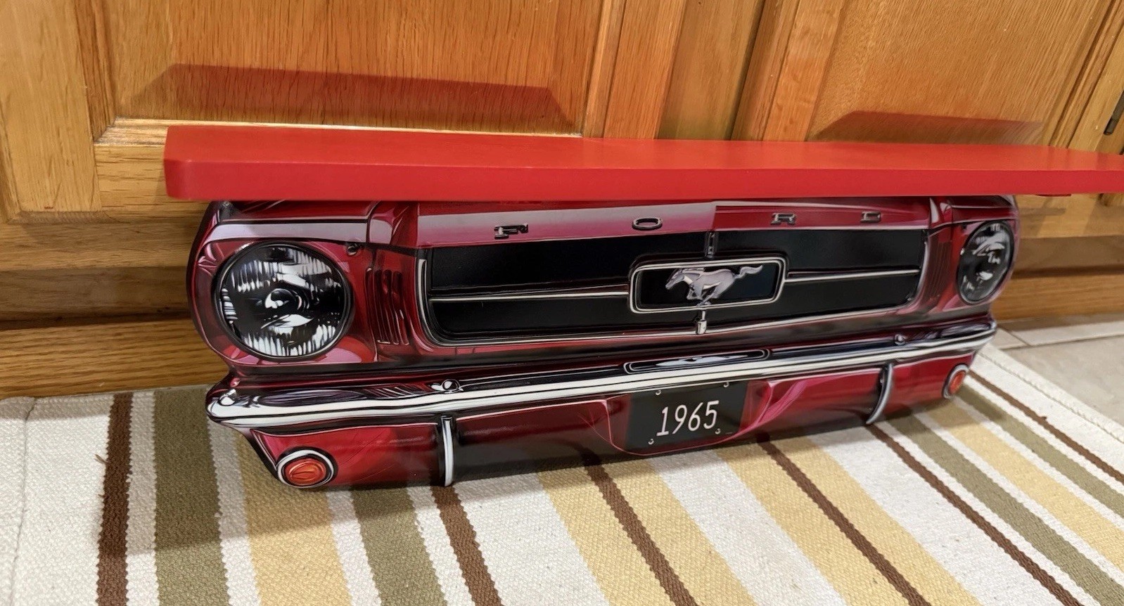 Ford Mustang Shelf 1965 Parts Gas Oil Shelby 5.0 Boss Vintage Style Wall Decor