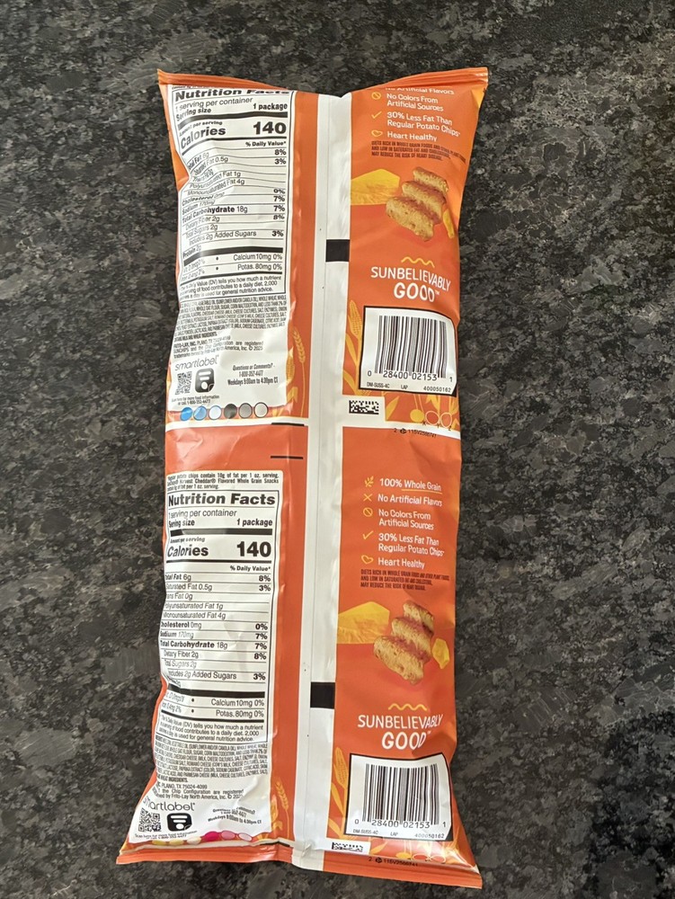 Sun Chips Conjoined Double Bag Bad Error, Rare.