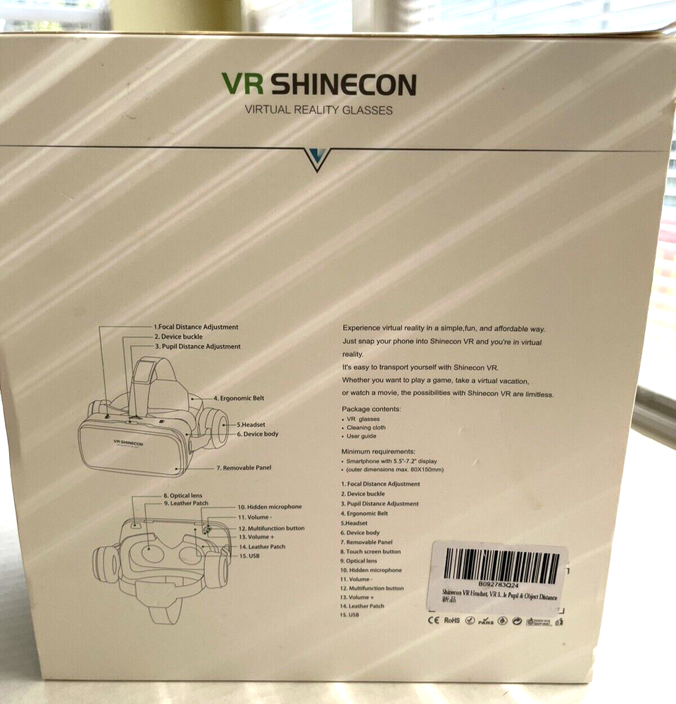VR Shinecon Virtual Reality Glasses