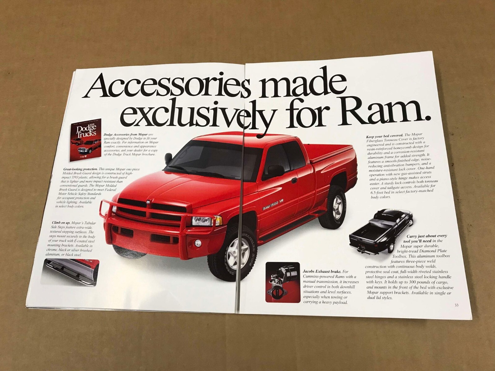 NOS 2001 Dodge Ram Dealership Salesman Brochure