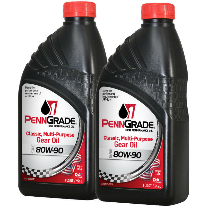 Brad Penn / PennGrade 1 Gear Oil, 77296, Classic GL-4, 80W90, 2 Quarts