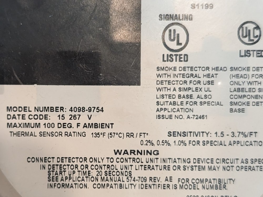 Simplex 4098-9754 (red cap no bag) - SAME DAY SHIPPING