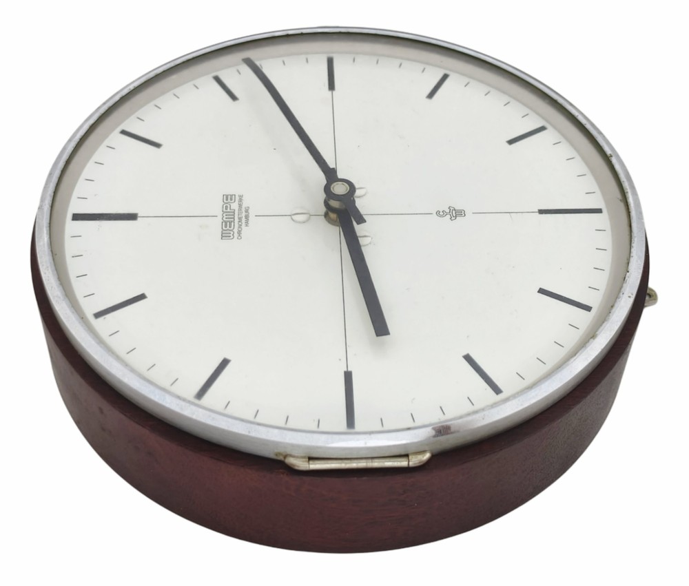 Wempe Ship's Analog Clock Highest Quality Range Chronometerwer Multiuse 12/24VDC