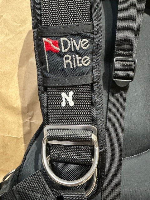 Little Used Dive Rite Trans Pac Harness ML