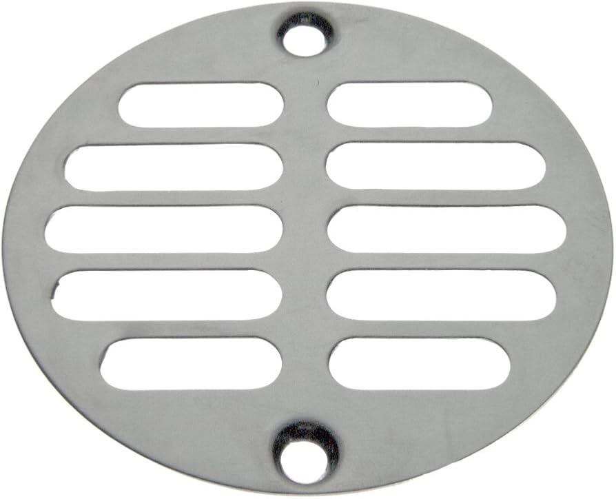 SHOWER DRAIN STRAINER 3-3/8" DIAMETER CHROME