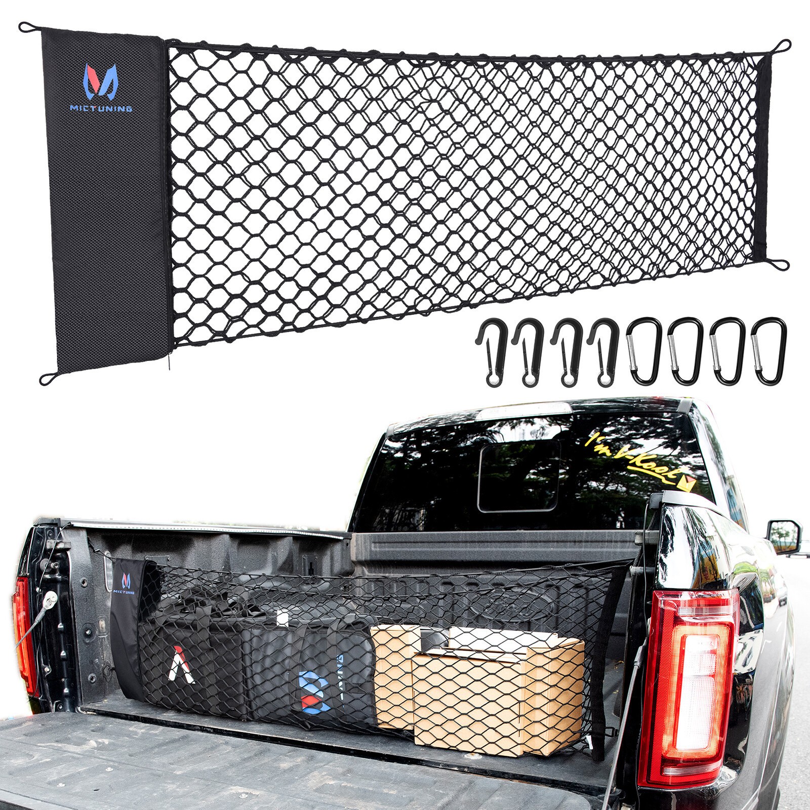 Truck Bed Cargo Net Truck Bed Storage Net Organizer Envelope Cargo Net Elastic