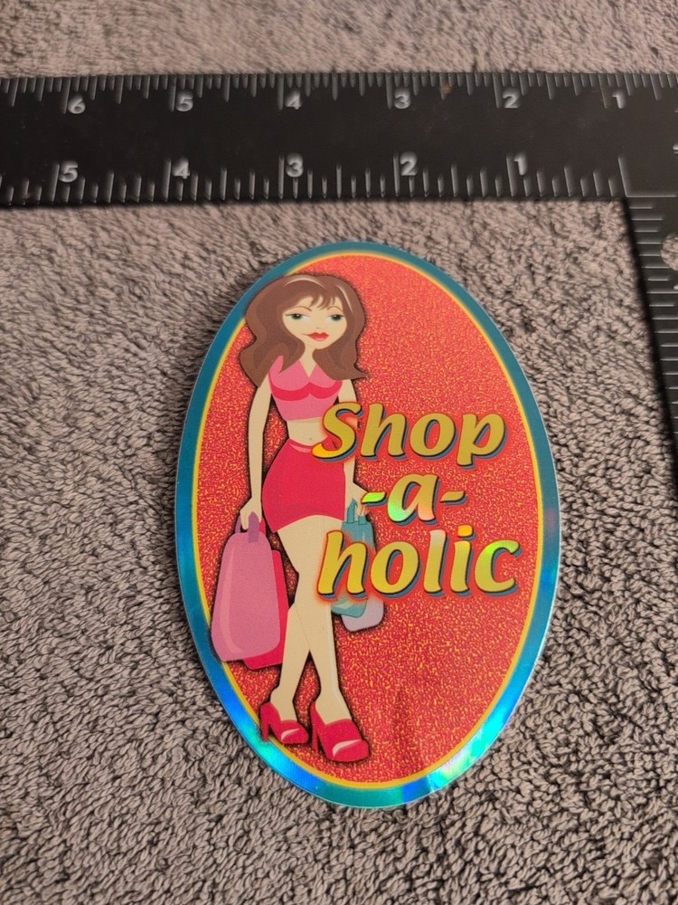 Cool Ovals Vending Machine Sticker Vintage Shopaholic 2003