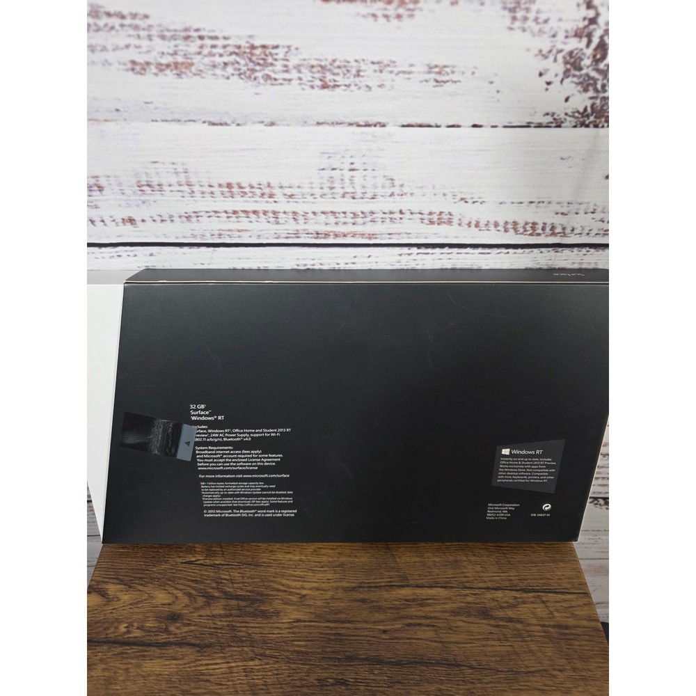 Microsoft Surface Windows RT Empty Retail Box ONLY Model 1516 NO TABLET