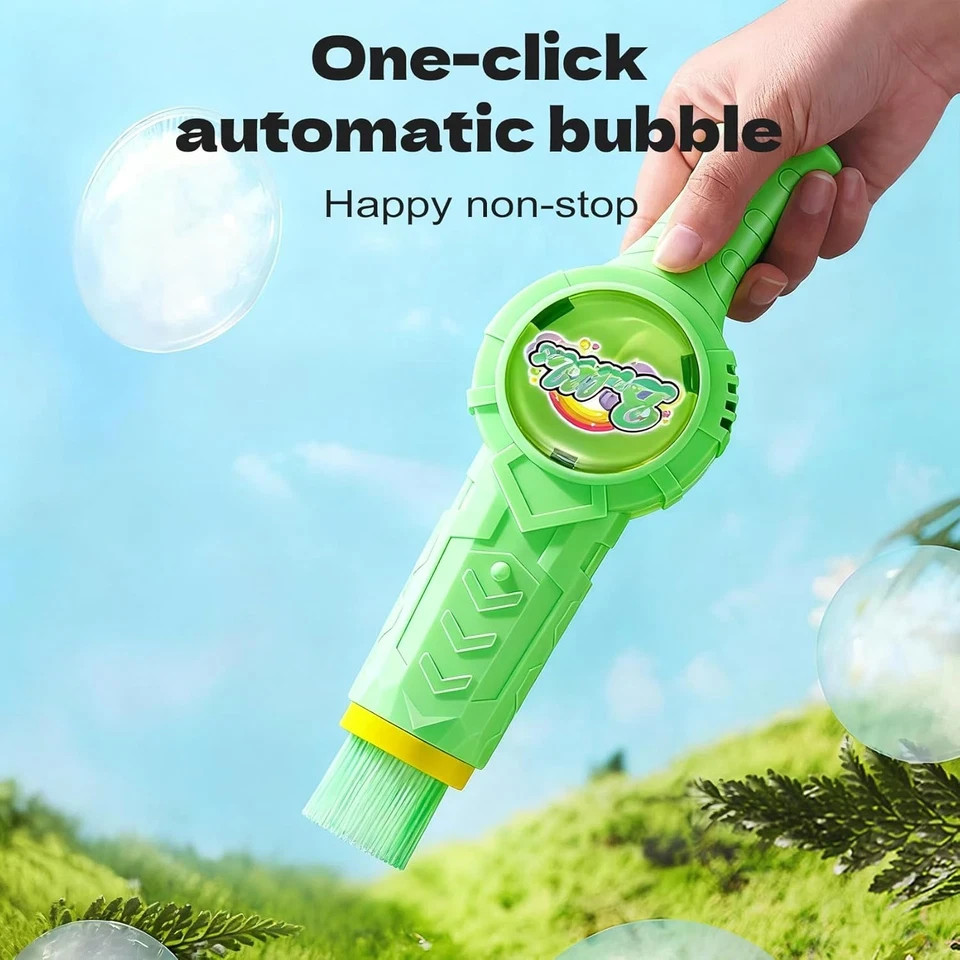 Fog Bubble Machine, Rechargeable Automatic Electric Smoke Bubble Machine, Magic