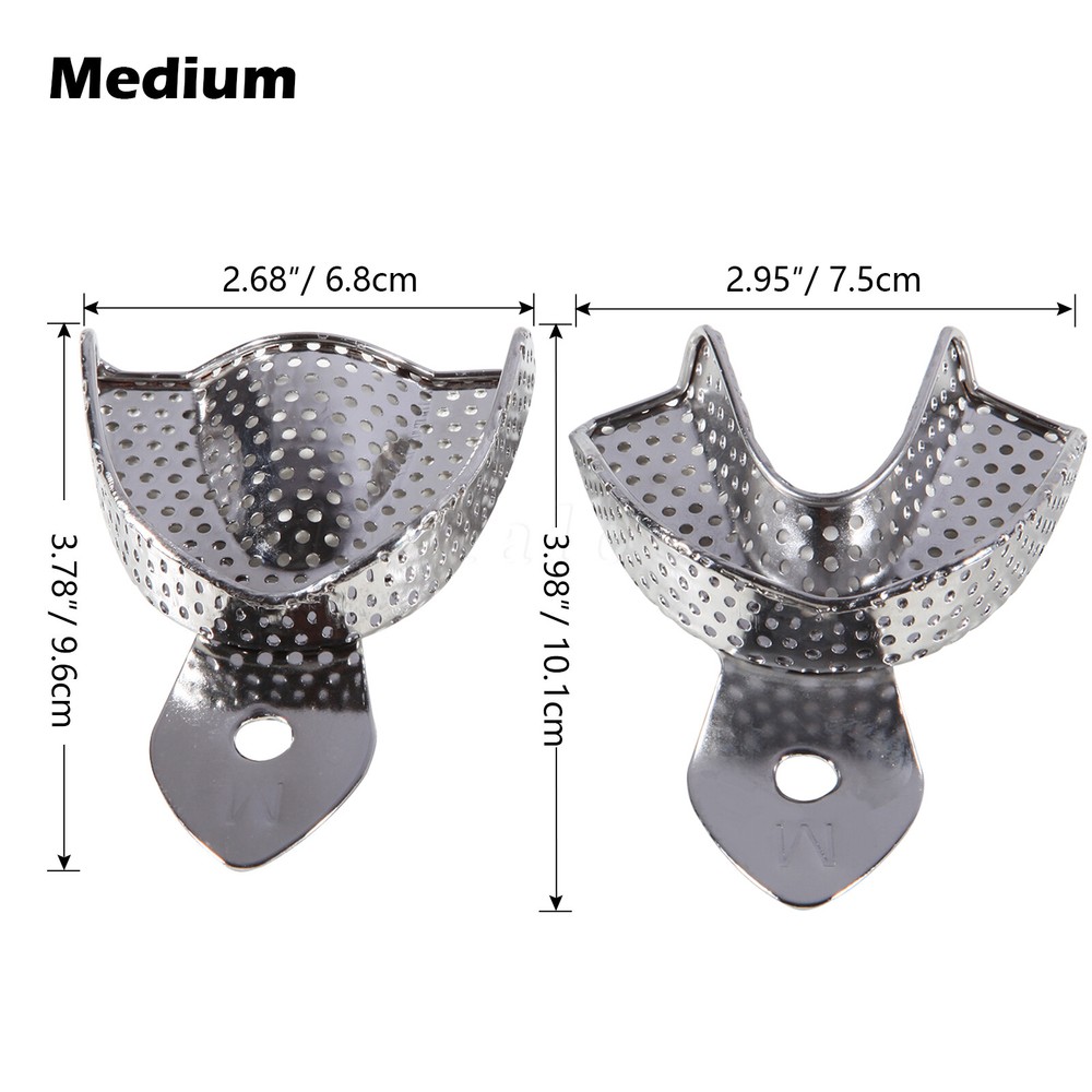 Autoclave Perforated Dental Impression Trays Upper + Lower